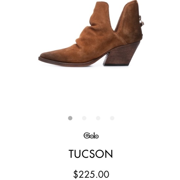 Golo Suede Tucson Ankle Boots Purple Eggplant Block Heel Western Back Zip Size 8 - Picture 10 of 13